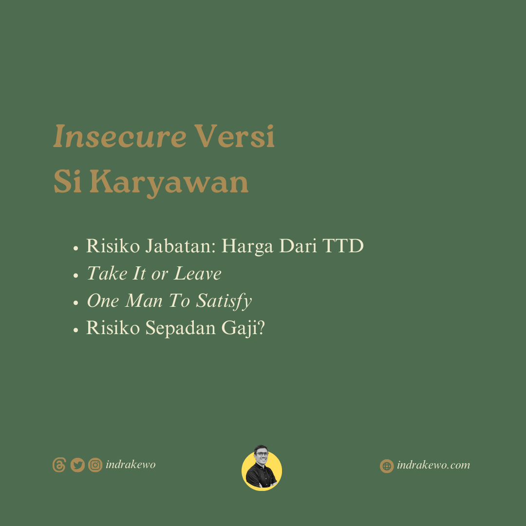 Read more about the article Insecure Versi Si Karyawan